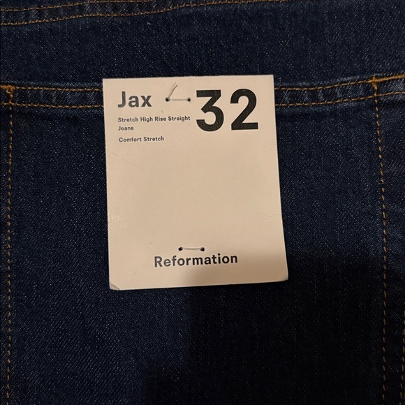 Reformation Women's Dark Blue Jeans - Picture 8 of 11